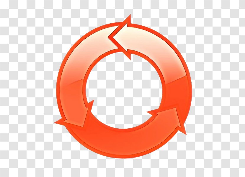 Circle Background Arrow - Red - Symbol Logo Transparent PNG