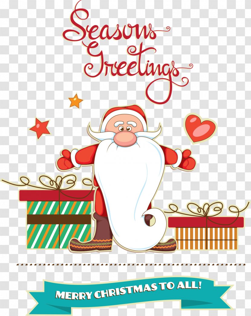 Santa Claus Christmas Ornament Illustration - Fictional Character - With Gift Cartoon Pictures Transparent PNG