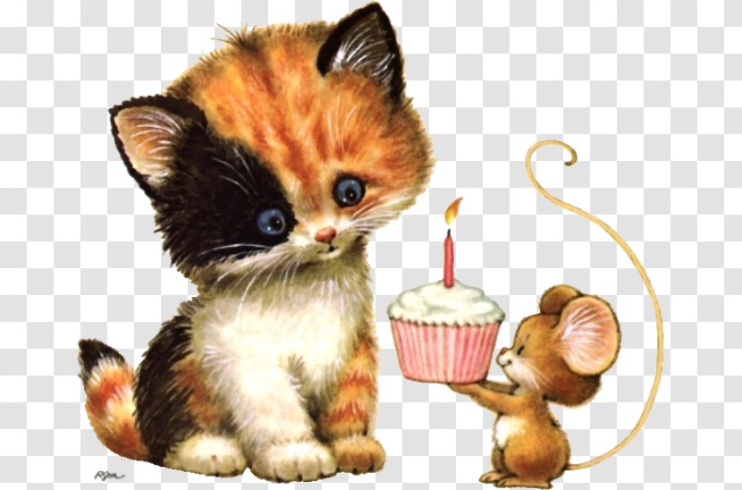 GIF Farmerama Clip Art Birthday Image - Domestic Short Haired Cat - Mouse Tubes Transparent PNG