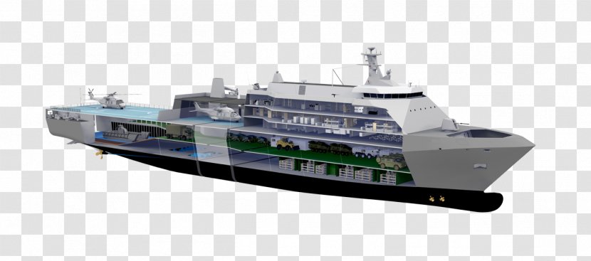 Ferry Amphibious Transport Dock Damen Group Ship HNLMS Rotterdam - Boat Transparent PNG