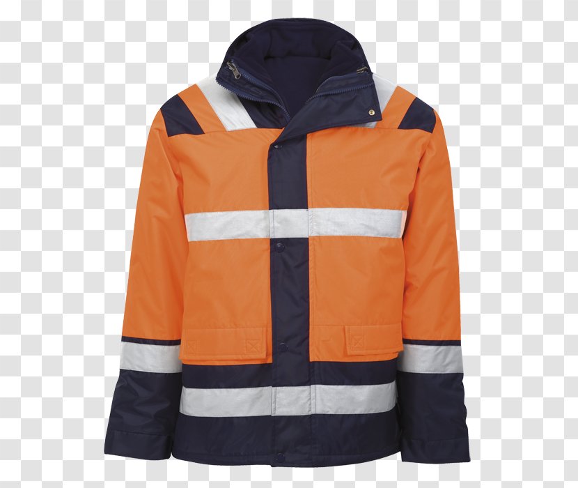 Hood Jacket High-visibility Clothing Workwear - Fleece Transparent PNG