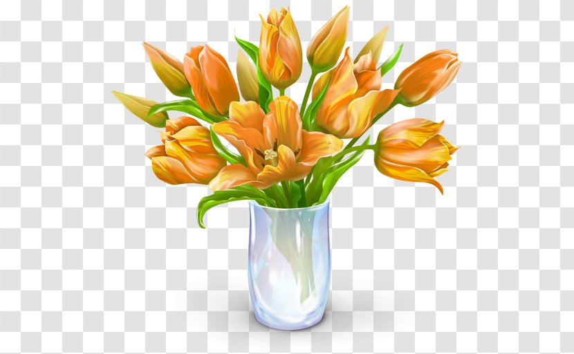 Birthday Cake Gift Party Valentines Day - Vase - Tulip,vase Transparent PNG