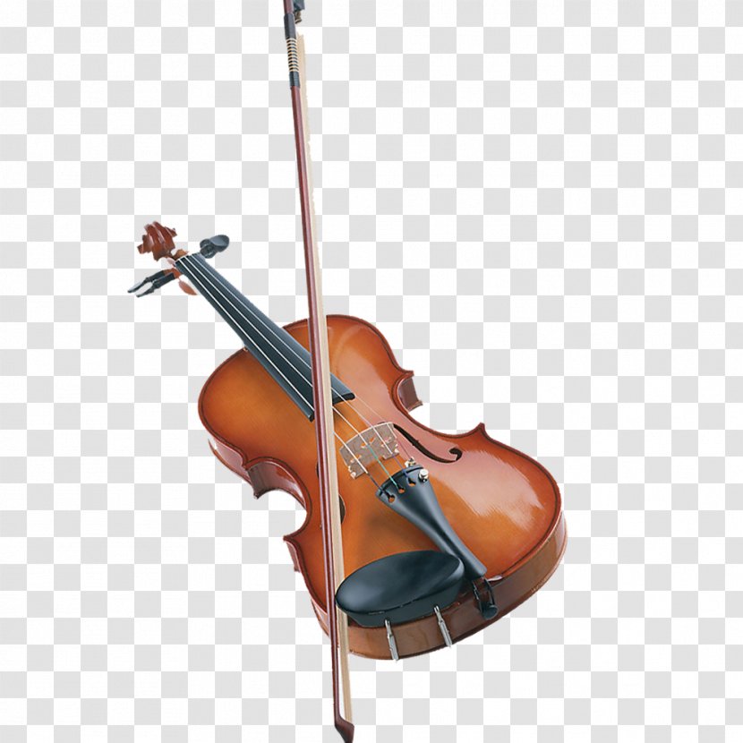 Bass Violin Viola Double Violone - Cartoon - Decorative Pattern Musical Elements Transparent PNG