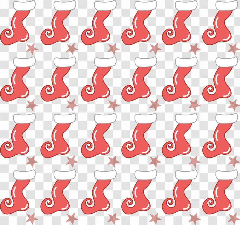 Red Pattern - Cartoon Boots Transparent PNG