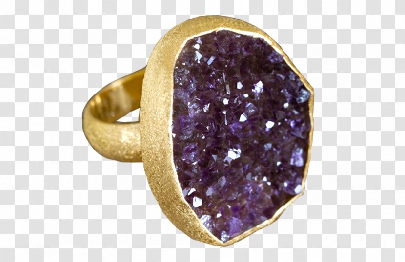 Amethyst Druse Ring Adonis Tour & Beach From Porte Zante Jewellery - Port Transparent PNG