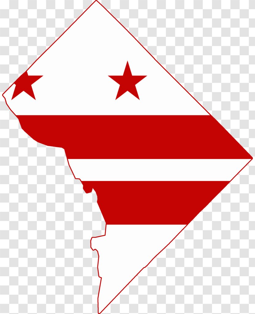 Flag Of Washington, D.C. Blank Map Clip Art - Wing Transparent PNG