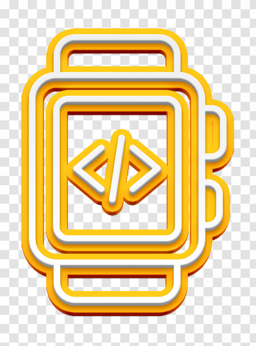Coding Icon Smartwatch Icon Transparent PNG