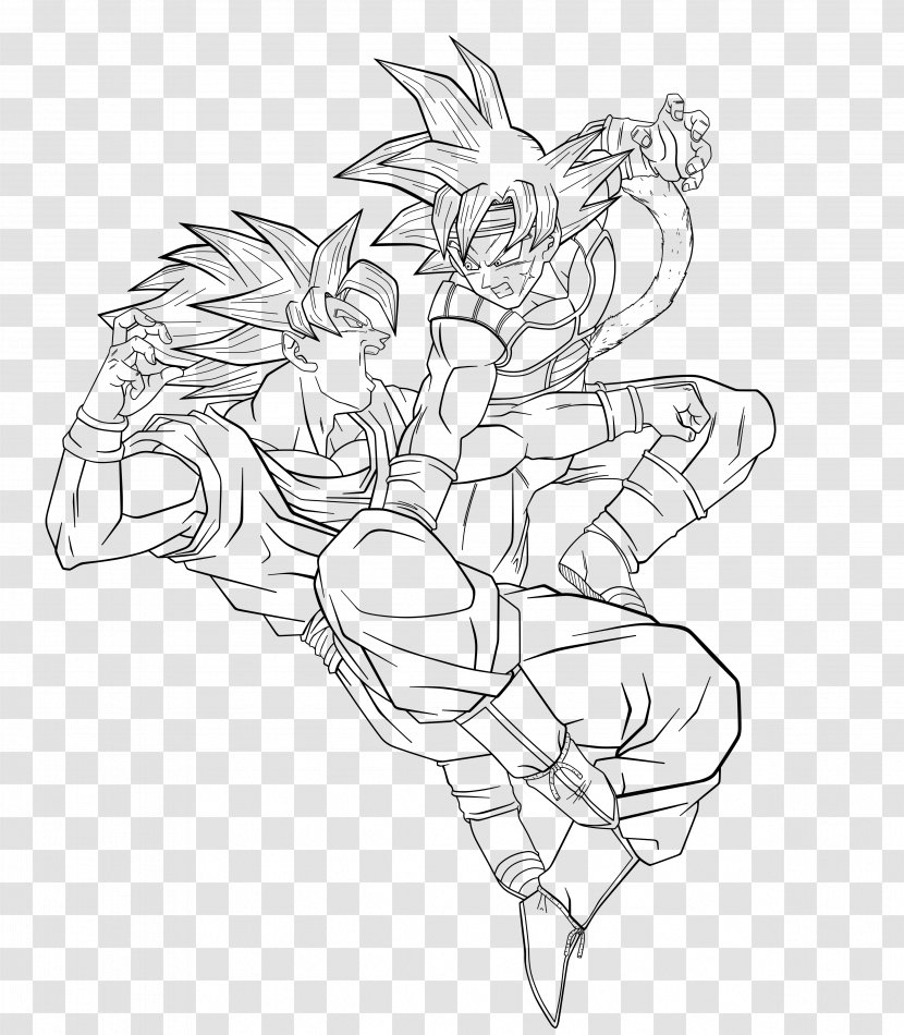 Goku Vegeta Gohan Majin Buu Bardock - Drawing Transparent PNG