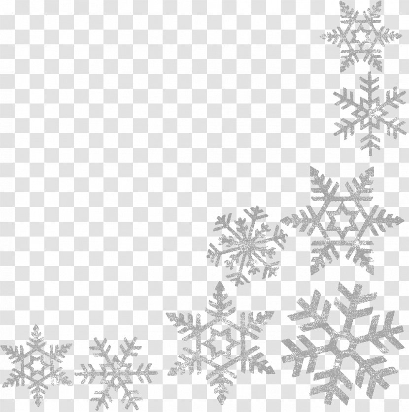 Wells Branch Community Library Central Snowflake Clip Art - Snow - Snowflakes Border Frame Image Transparent PNG
