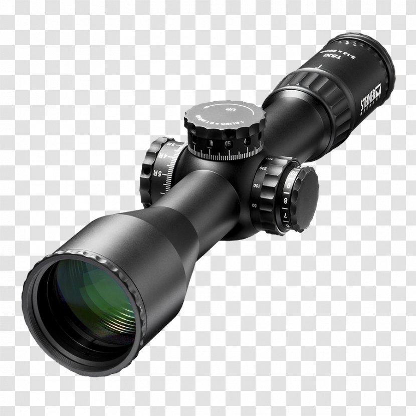 Telescopic Sight Reticle Optics Accuracy And Precision Milliradian - Flower - Silhouette Transparent PNG