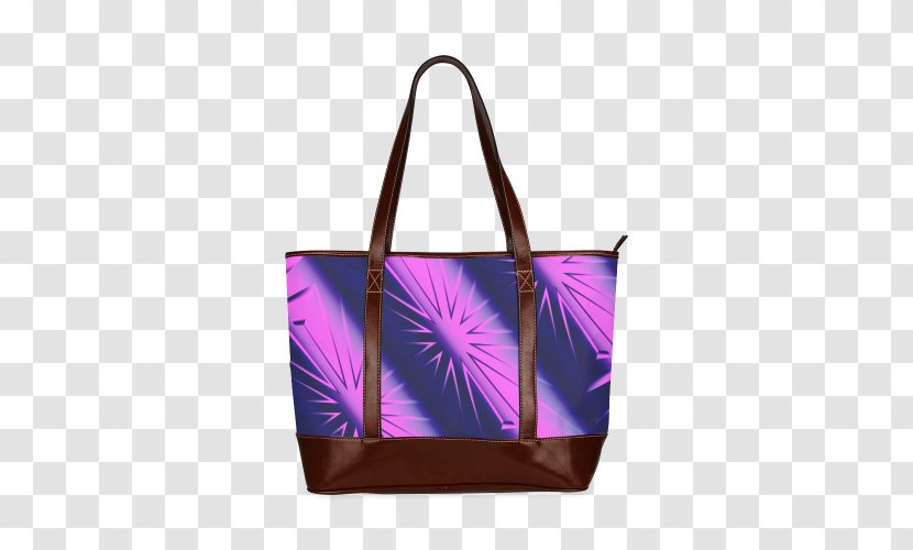 Tote Bag Handbag Leather Wallet - Sandal - Purple Starburst Transparent PNG