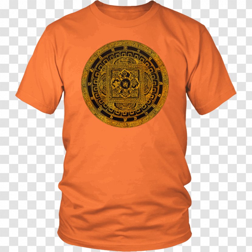 T-shirt Hoodie Clothing Unisex - Orange - Golden Mandala Transparent PNG