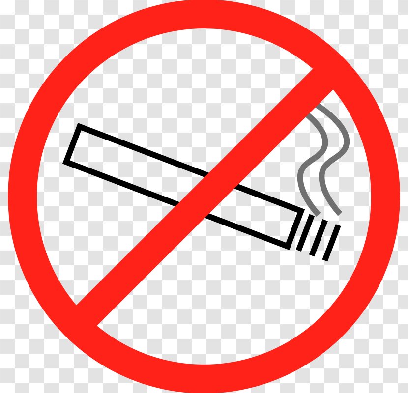 Smoking Sign Clip Art - Ban - No Transparent PNG