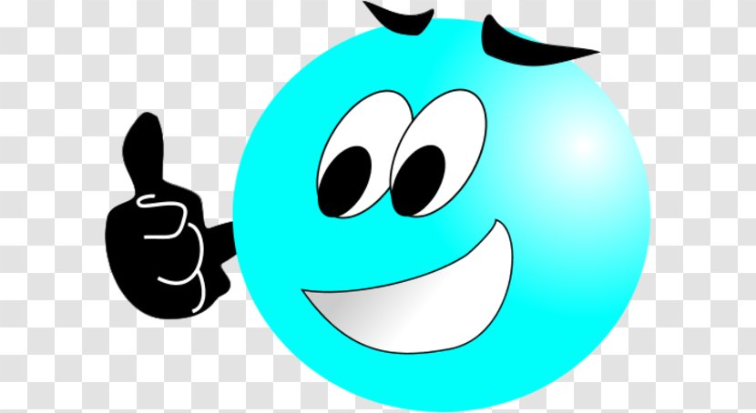 Smiley Thumb Signal Wink Clip Art - Thumbs Up Smile Transparent PNG