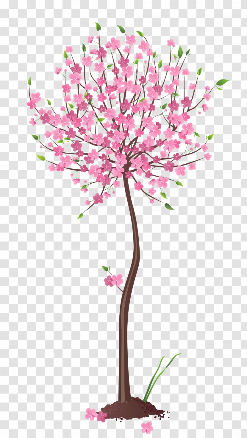 Tree Clip Art - Petal - Spring Pink Clipart Transparent PNG