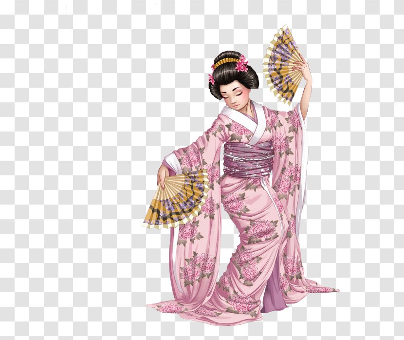 Japan Geisha - Costume Transparent PNG