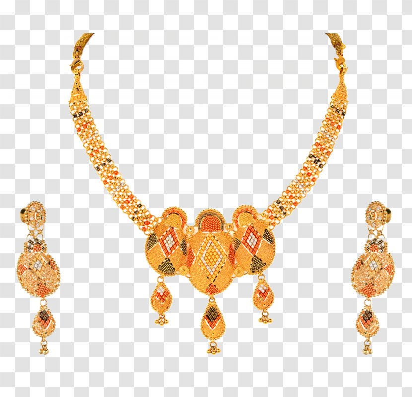 Necklace Earring Orra Jewellery Jewelry Design - Model Transparent PNG