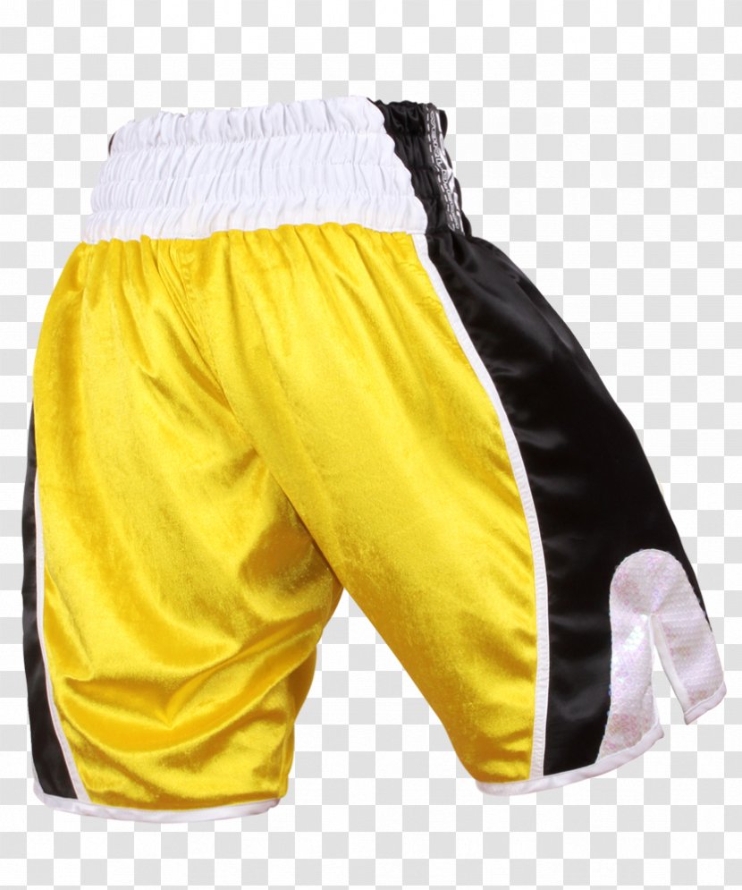Trunks Hockey Protective Pants & Ski Shorts Boxing Yellow - Boxer - Curve Transparent PNG