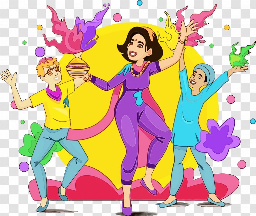 Cartoon Fun Celebrating Happy Event - Dance Transparent PNG