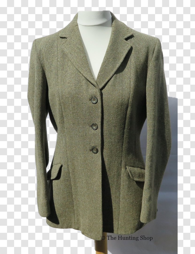 Blazer Hacking Jacket Tweed Wool - Sleeve Transparent PNG