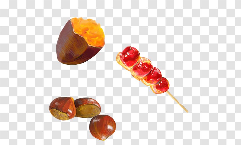 Tanghulu Snack Candied Fruit - Winter Small Snacks Hand Painting Material Picture Transparent PNG