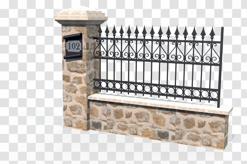 Wrought Iron Fence Baluster Steel - Outdoor Structure Transparent PNG