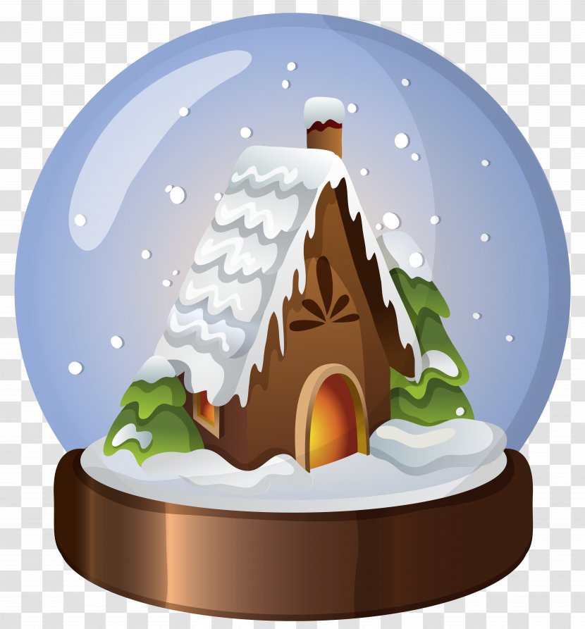 Snow Globe - Christmas House Transparent PNG