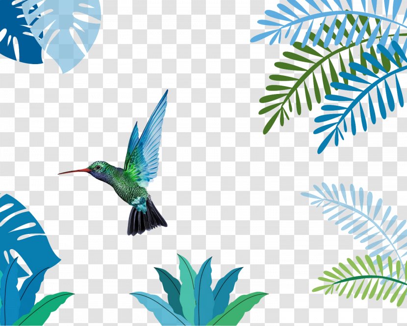 Leaf Tropics Plant Illustration - Wing - Jungle Bird Transparent PNG