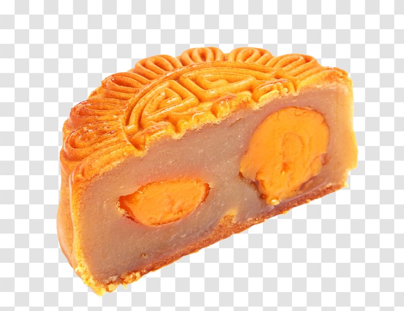 Mooncake Yolk Mid-Autumn Festival - Finger Food - Half Moon Cake Transparent PNG