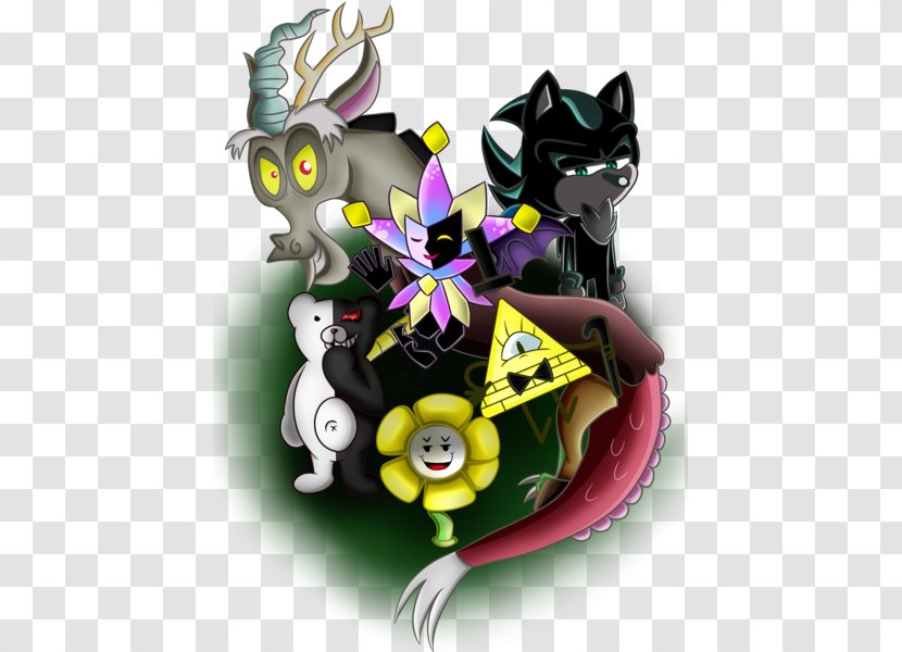 Bill Cipher Dipper Pines Super Paper Mario Flowey Dimentio - Art - Sonic The Hedgehog Transparent PNG