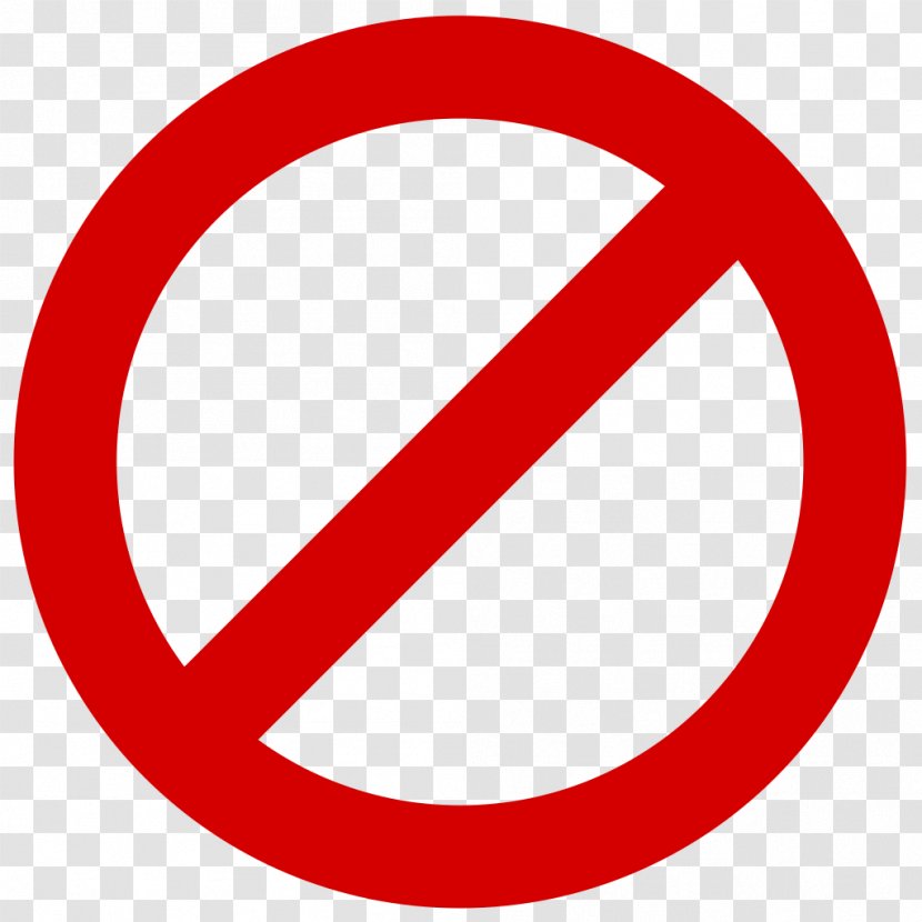 No Symbol Sign Clip Art - Area - Forbidden Transparent PNG