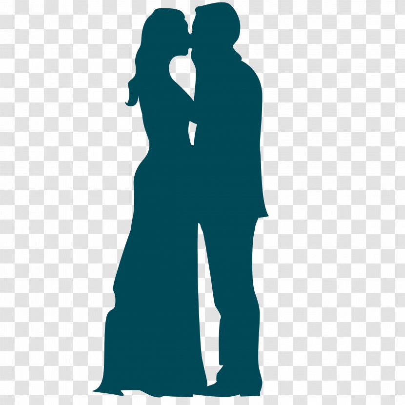 Wedding Valentine's Day Couple - Valentine S - Silhouette Figures Transparent PNG