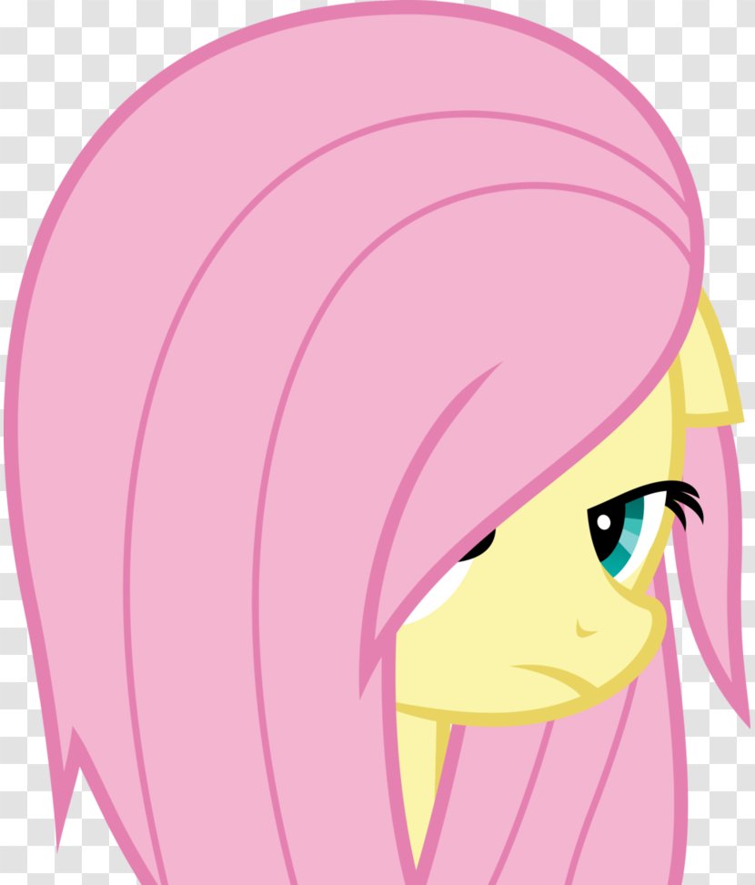 Fluttershy Hairstyle Rainbow Dash Face - Frame - Hair Transparent PNG