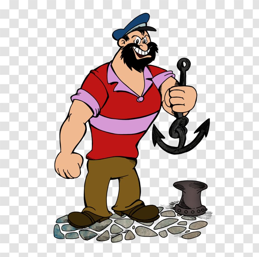 Bluto Popeye Cartoon Comics - Art Transparent PNG