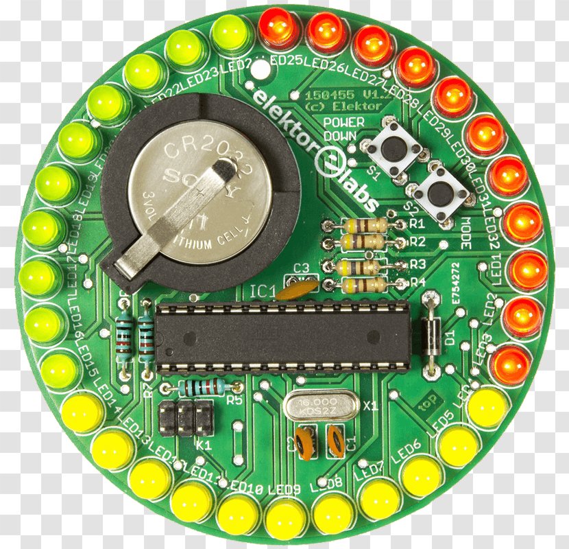 Microcontroller Elektor Electronics Light-emitting Diode Arduino - Image Resolution - Electronic Component Transparent PNG