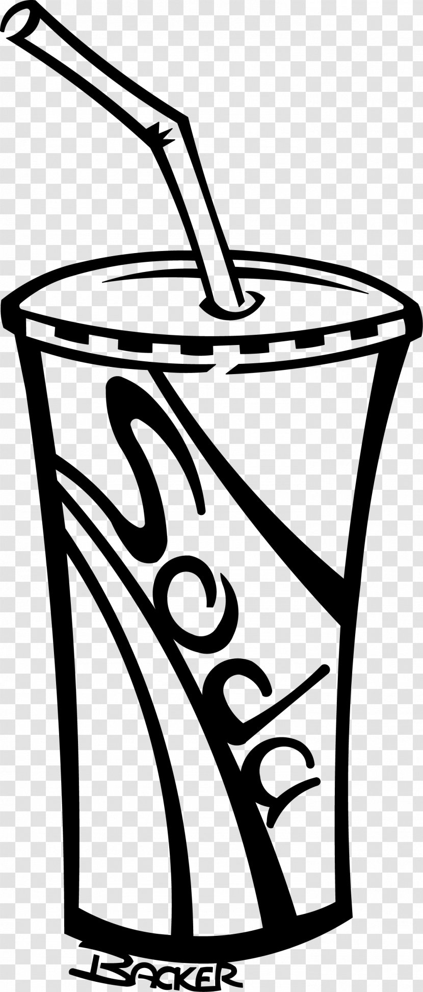 Fizzy Drinks Cup Clip Art - Line - Design Transparent PNG