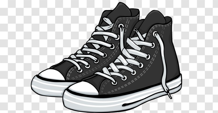 Converse Sneakers Shoe - Basketball - BLACK SNEAKERS Transparent PNG