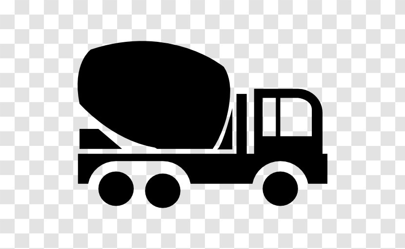 CW Concrete Architectural Engineering Cement Mixers Ready-mix - Black And White - Mixer Truck Transparent PNG