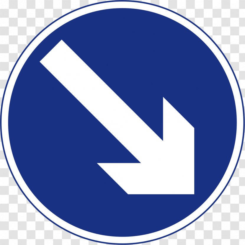 Traffic Sign Road Warning - Right Arrow Transparent PNG
