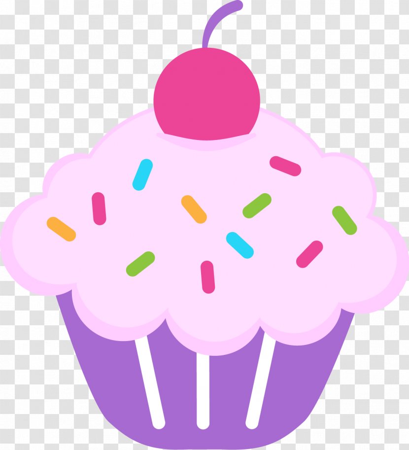 Cupcake Birthday Cake Icing Clip Art - Magenta - Cute Cupcakes Cliparts Transparent PNG