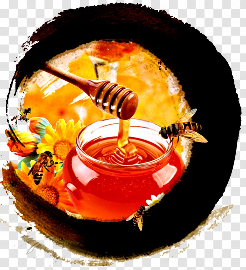 Tea Honey Bee - Tablespoon - Bees Transparent PNG