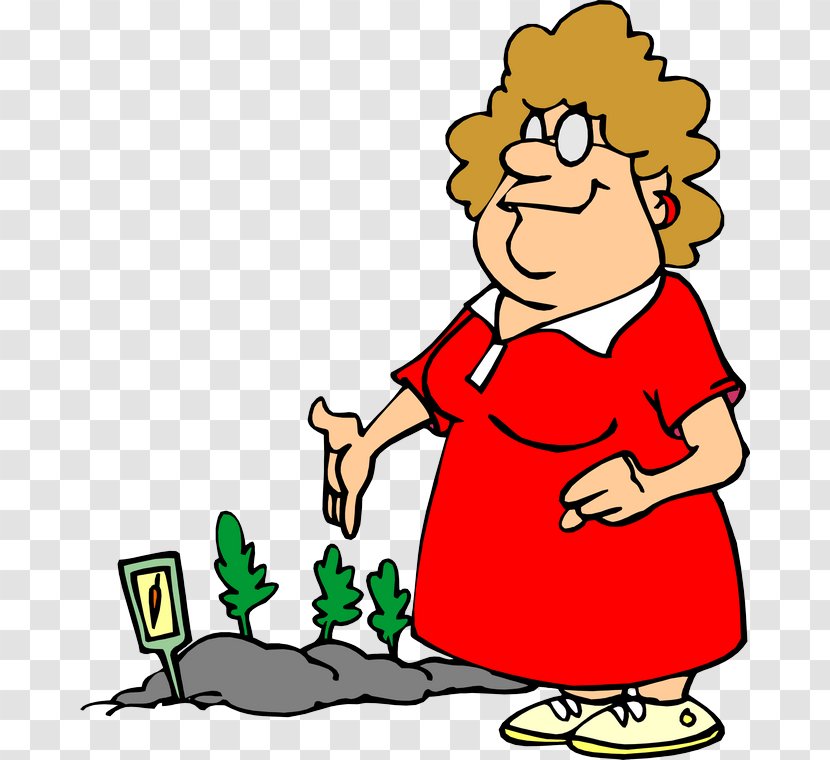 Cartoon Joke Gardening Clip Art - Play - Women Transparent PNG