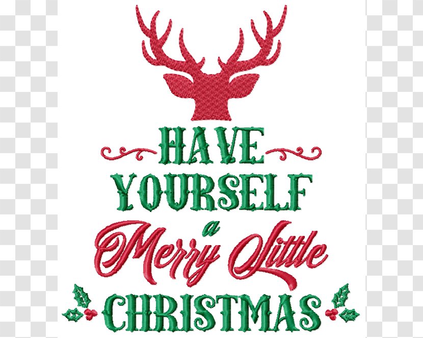 Christmas Tree CafePress I Love Day Reindeer - Text - Antler Monogram Transparent PNG