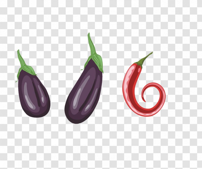Chili Con Carne Vegetable Eggplant - Capsicum Annuum - Vegetables Cartoon Transparent PNG
