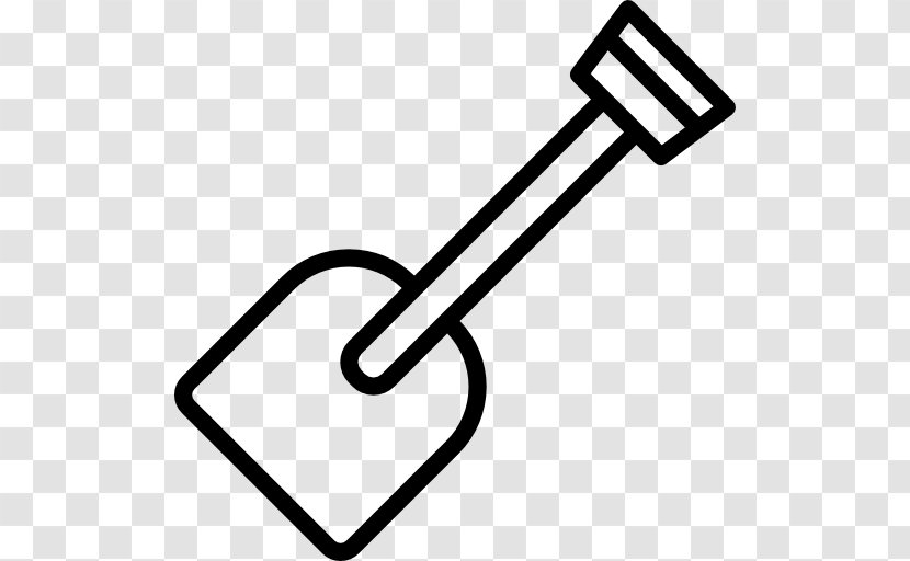 Tool Clip Art - Black And White - Shovel Transparent PNG