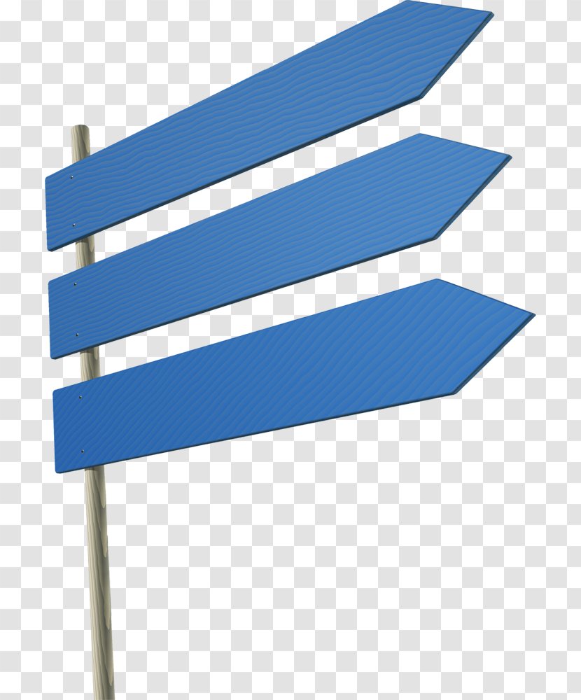 Blue Arrows - Traffic Sign - Electric Transparent PNG