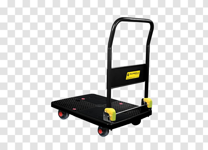 Hand Truck Pallet Jack Flatbed Trolley Electric Platform Caster - Hardware - Yellow Box Transparent PNG