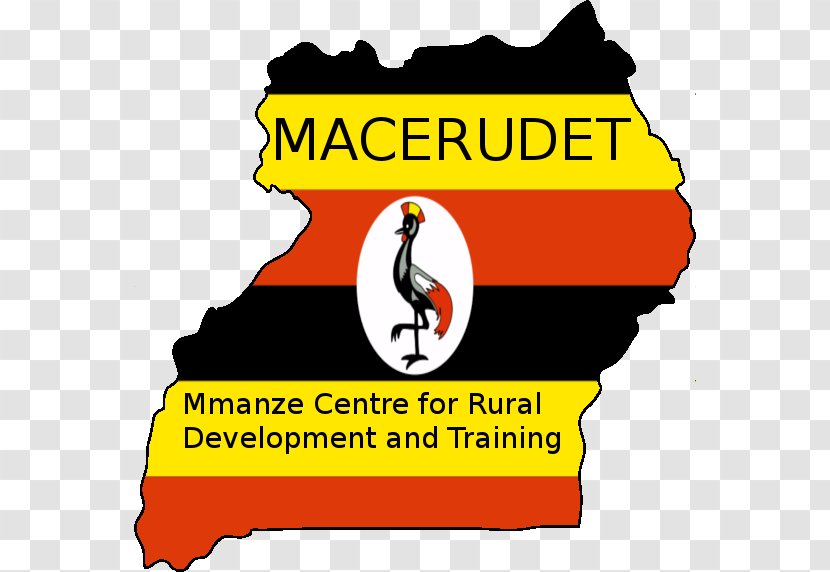 Uganda Clip Art Vector Graphics Flag Map - Bird - Rural Development Training Transparent PNG
