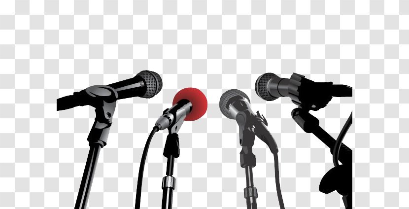 Microphone News Conference Stock Photography Illustration Transparent PNG