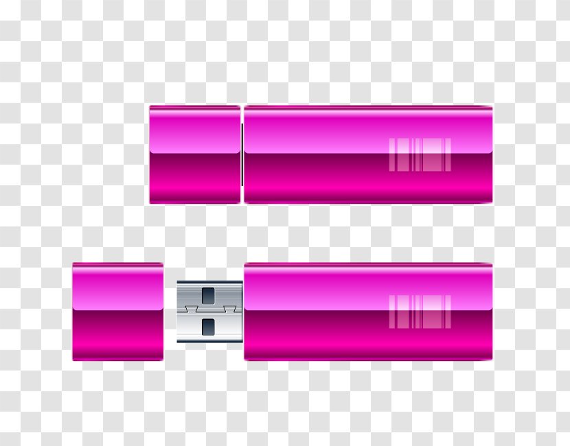 USB Data Cable Euclidean Vector - Magenta Transparent PNG